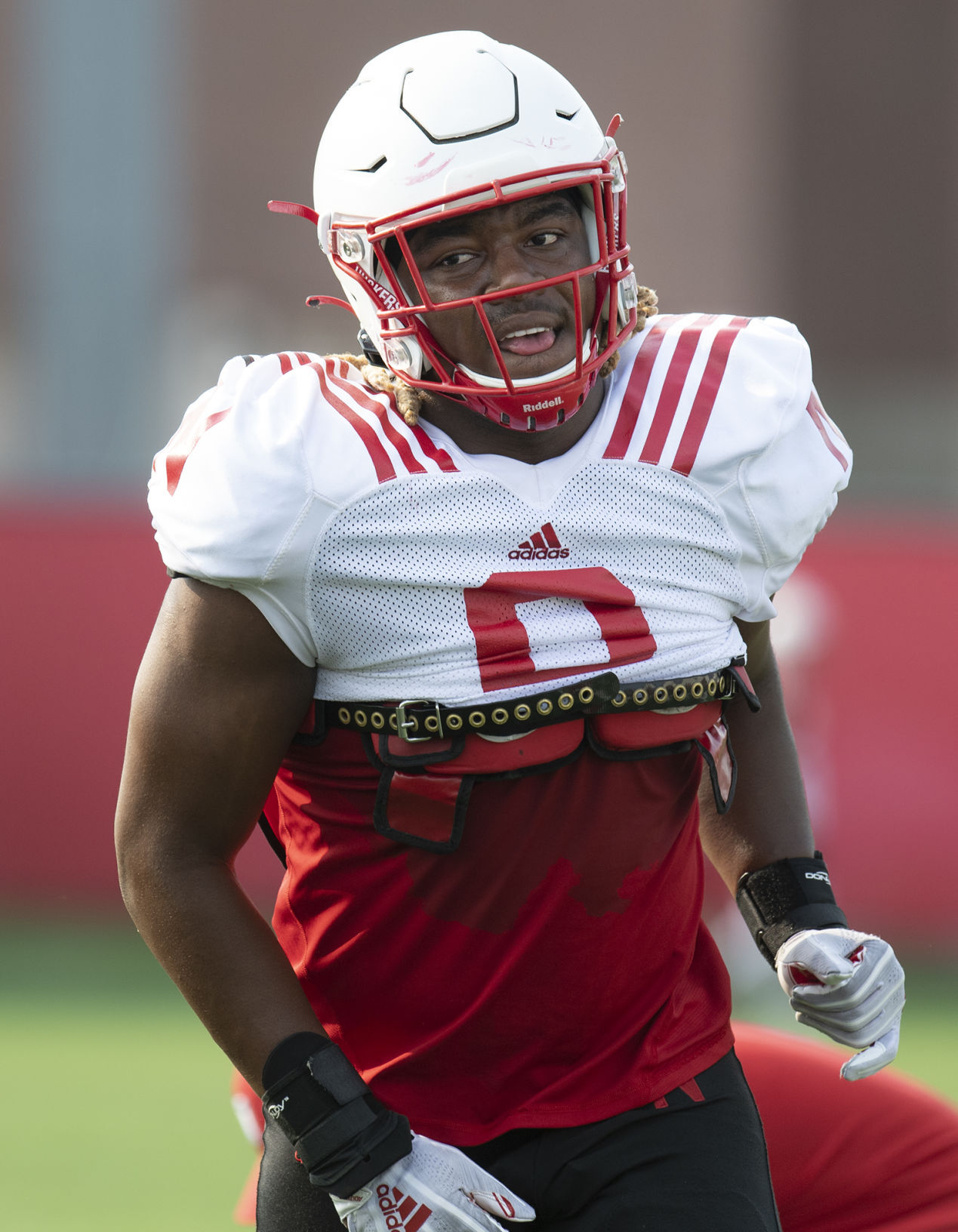 NU football practice, 8.4